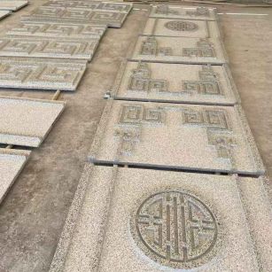 江苏 白麻花岗岩外墙立面雕刻板