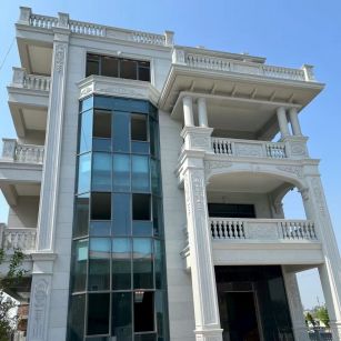 江苏 白麻花岗岩别墅外墙干挂效果展示