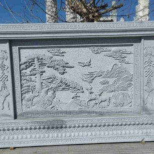 江苏 芝麻白大型照壁，屏风，影壁