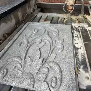 江苏 白麻别墅干挂雕花板