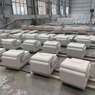 江苏 白麻花岗岩异形加工-石凳，坐凳