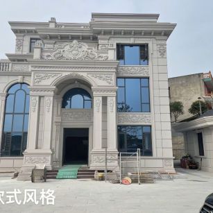 江苏 白麻花岗岩别墅外墙干挂