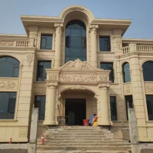 江苏 黄金麻花岗岩别墅外墙干挂