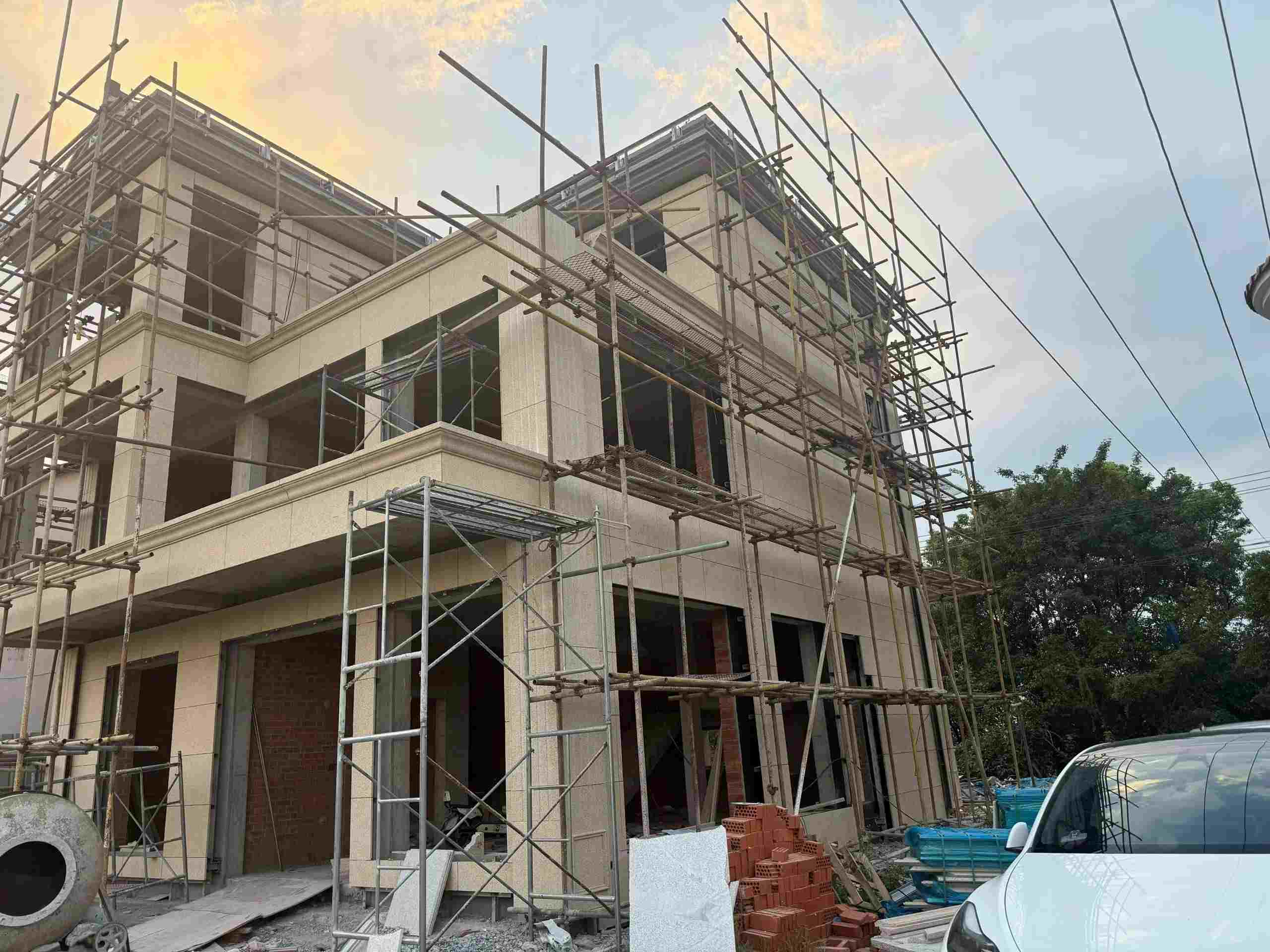 江苏 黄金麻荔枝面花岗岩外墙干挂