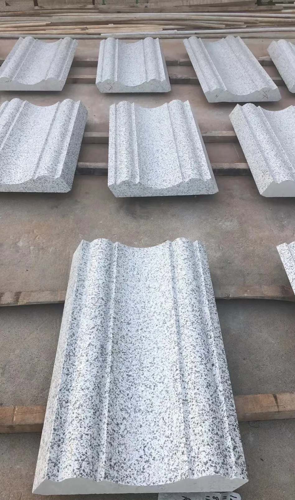 江苏 白麻花岗岩光面别墅线条