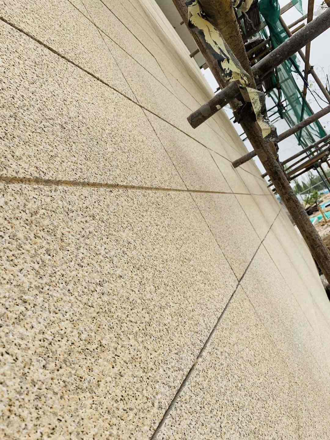 江苏 黄金麻花岗岩荔枝面外墙干挂石材效果示例